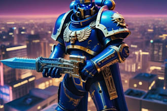 making your warhammer 40k character art