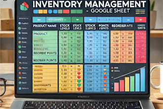design inventory management system in google sheet