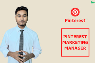 create SEO optimized pins, and boards as a pinterest marketing manager