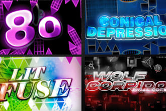 make you a geometry dash thumbnail for your videos