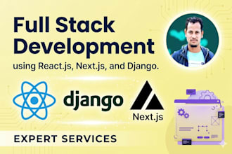 do website development with django and react