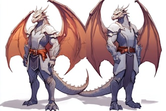 draw dnd character design, concept art illustration