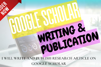 write and publish research article in google scholar high index journal