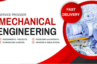 do research and write reports for mechanical and aerospace engineering projects