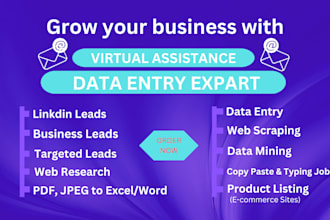 do data entry,b2b,copy pest and product listing