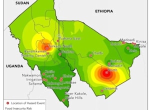 do spatial analysis maps in arcgis pro and dunia africa, dea