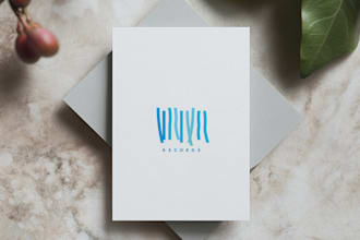 design a custom logo typographic minimal conceptual aesthetic