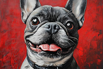 paint your pet with an oil painting in my style