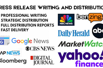 do press release writing and press release distribution