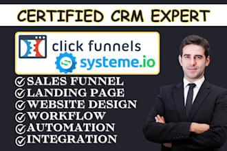 systeme io sales funnel expert clickfunnels landing page clickfunnels automation