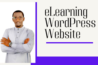 build wordpress elearning lms website with learndash tutor lms