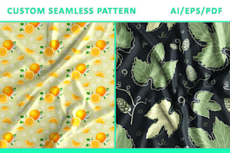 create a custom seamless pattern for commercial use
