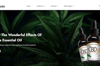design profitable cbd store cannabis dropshipping website weed shopify store