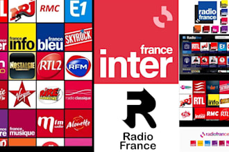 officially play and promote your song and ads on france radio live