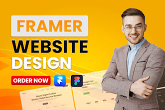 design responsive framer website, framer landing page and figma to framer