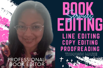 line edit and proofread your book