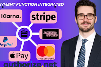 integrate stripe paypal square apple payment gateway on wordpress, wix, shopify