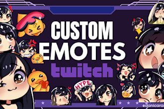 design you 5 twitch emotes