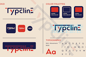 create brand identity and modern custom brand style guide