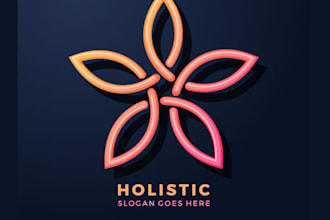 draw luxury feminine flower logo for your business