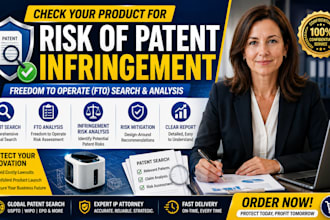perform patent infringement risk analysis, patent search
