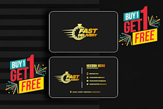 design a luxury business card with free letterhead and flyer