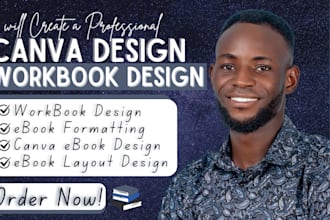canva ebook design lead magnet canva workbook ebook formatting and layout design