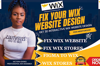 fix your wix website design, wix online store, wix studio and figma to wix