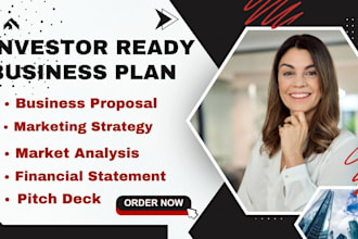 be your business plan writer, franchise proposal, pitch deck, startups