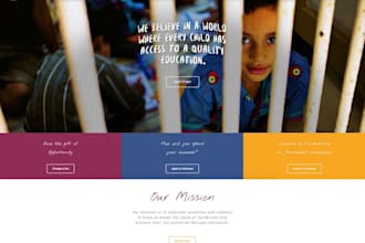 design a non profit website  non profit charity donation fundraising website