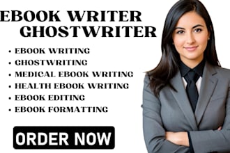 ebook ghostwriter ebook editor ebook writer write health, fitness, medical ebook