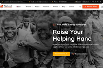 nonprofit website for charity , charity website and donation fundraising
