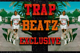 create custom aggressive dark trap beats w analog textures