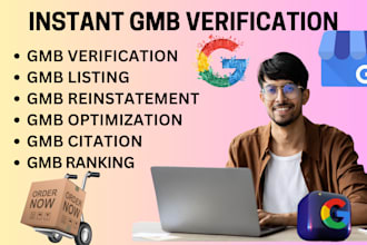 create optimize reinstate google my business, gmb listing, instant verification