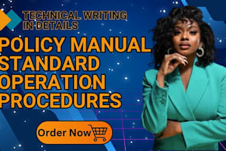 writer your business plan, policy procedure manuals, financial statement