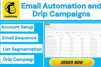 setup mailchimp email automation and drip campaign