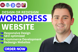 build, rebuild resposive business website, wordpress website and blog