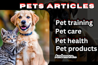 write dog articles and pet blog posts