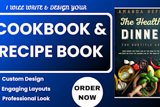 write quality cookbook recipe cook book formatting cookbook design
