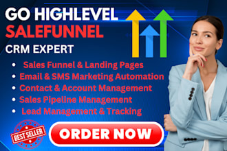 setup gohighlevel salefunnel sale pipeline hubspot zoho salesforce pipedrive crm
