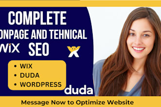 do top google ranking on page seo for wix duda and wordpress websites