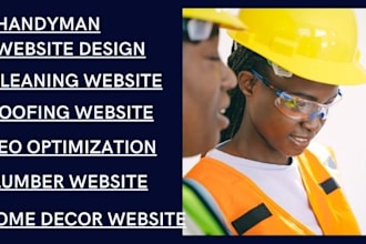 do custom handyman cleaning business website design plumber website home decor