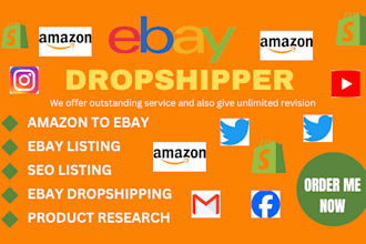 do amazon to ebay dropshipping listing, ebay product listing, ebay seo listing