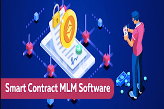 develop web3 dapp smart contract, binary MLM, matrix MLM software