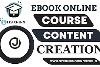 create ebook kajabi thinkific udemy online  course content creation curriculum