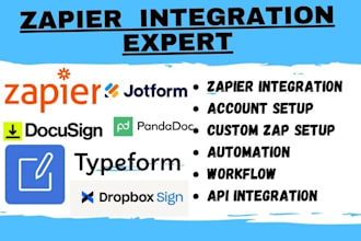 do zapier integration jotform docusign api integration typeform pandadoc dropbox