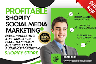 do shopify social media marketing facebook ad instagram ad tiktok shop marketing