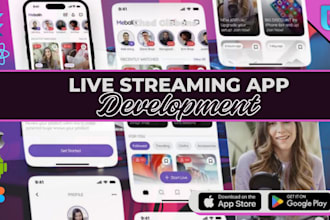 develop live streaming app video streaming website live streaming app