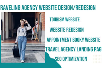 develop travel agency website tourism website booking website development SEO
