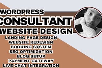 consultant website coaching website trainer website landing page wordpress